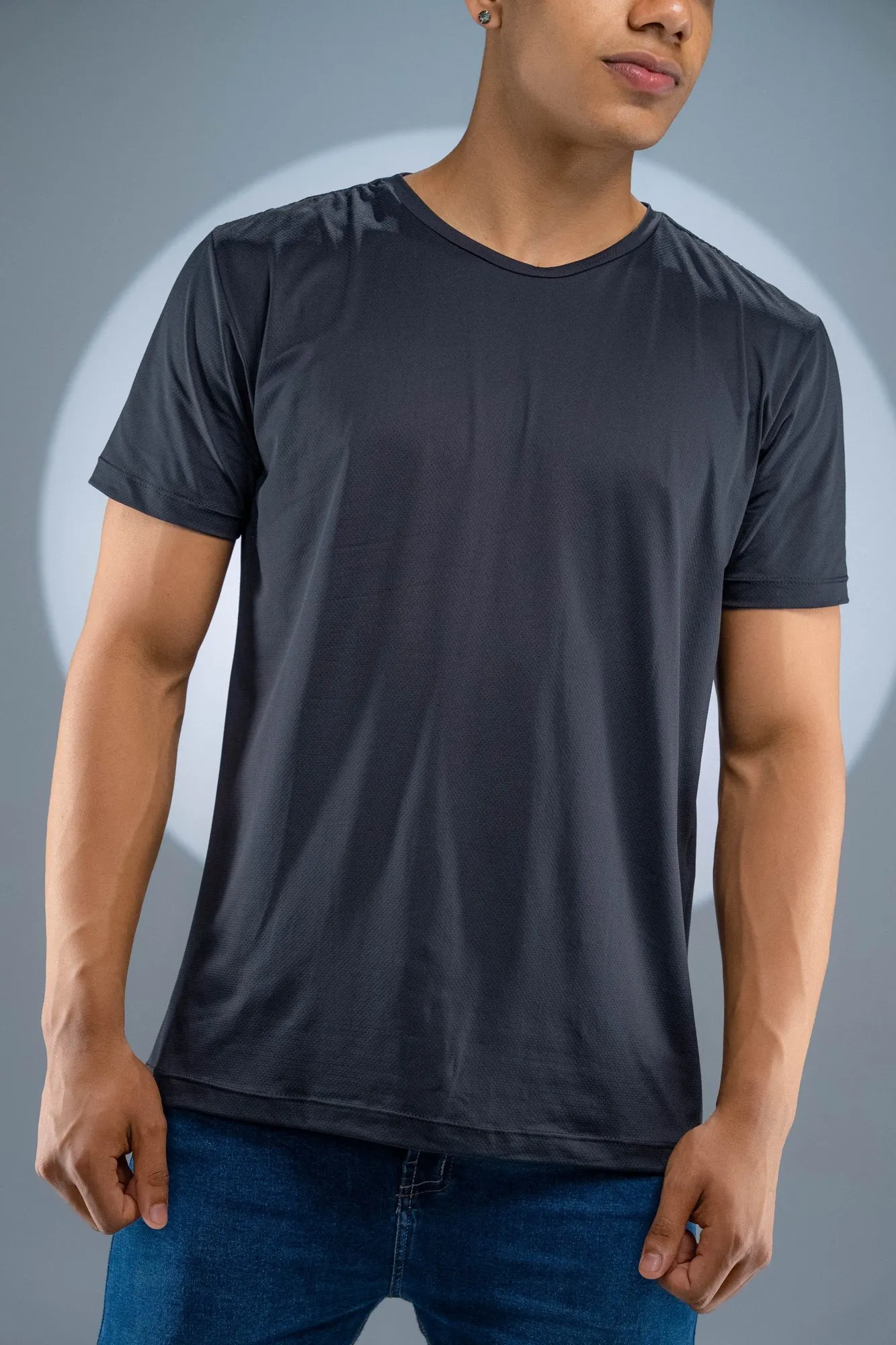 Camiseta Poliamida Cinza Chumbo - Loja do Ed